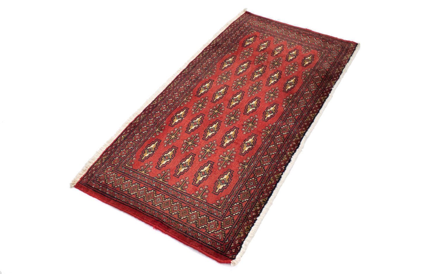 Alfombra Turkaman - 130 x 60 cm - rojo
