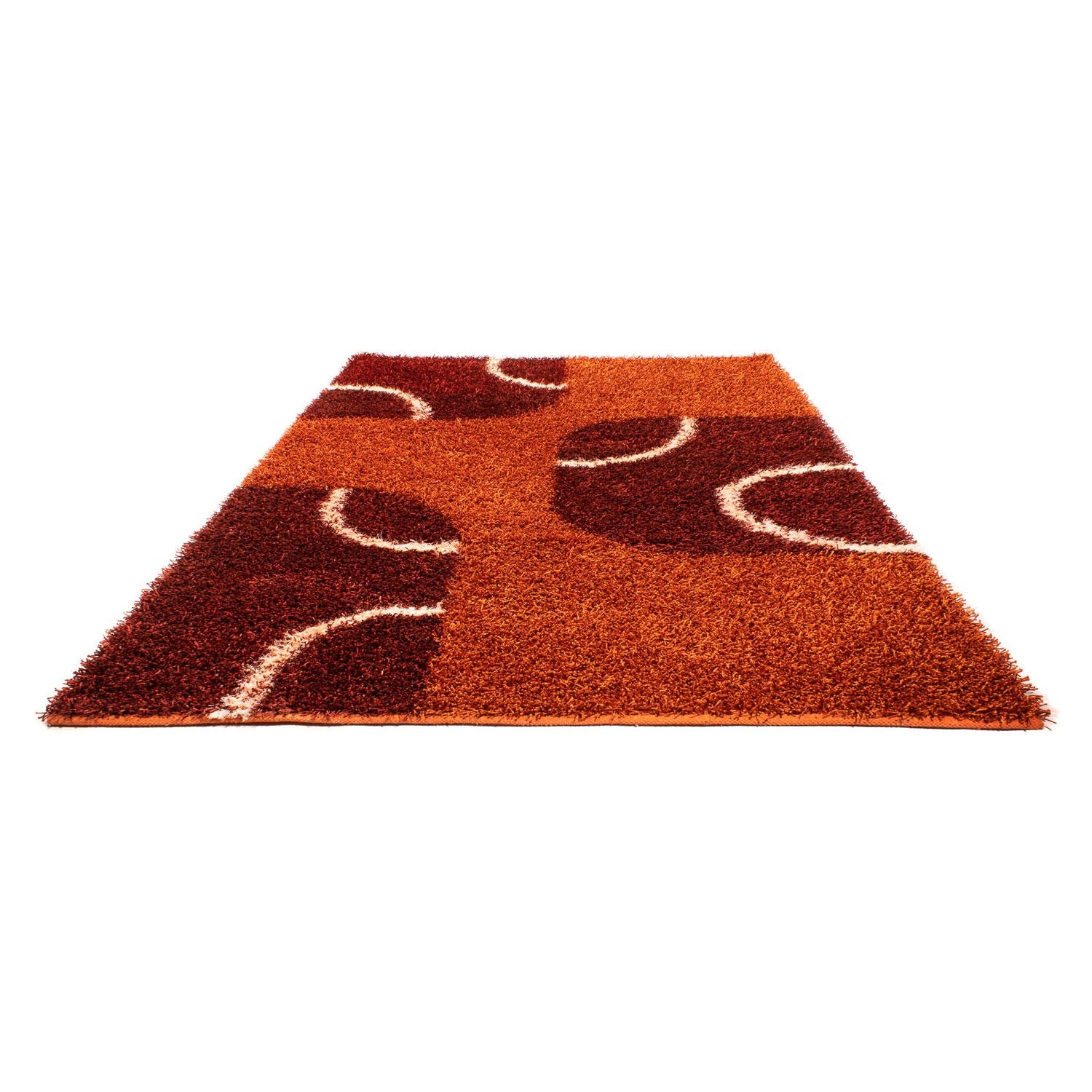 Alfombra de pelo largo - 316 x 220 cm - marrón
