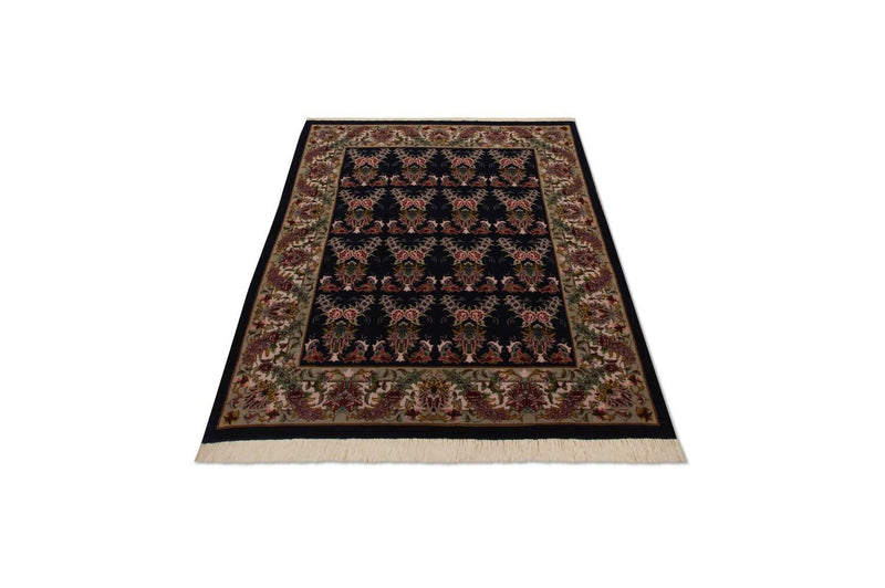 Alfombra Persa - Tabriz - Real - 137 x 103 cm - azul oscuro