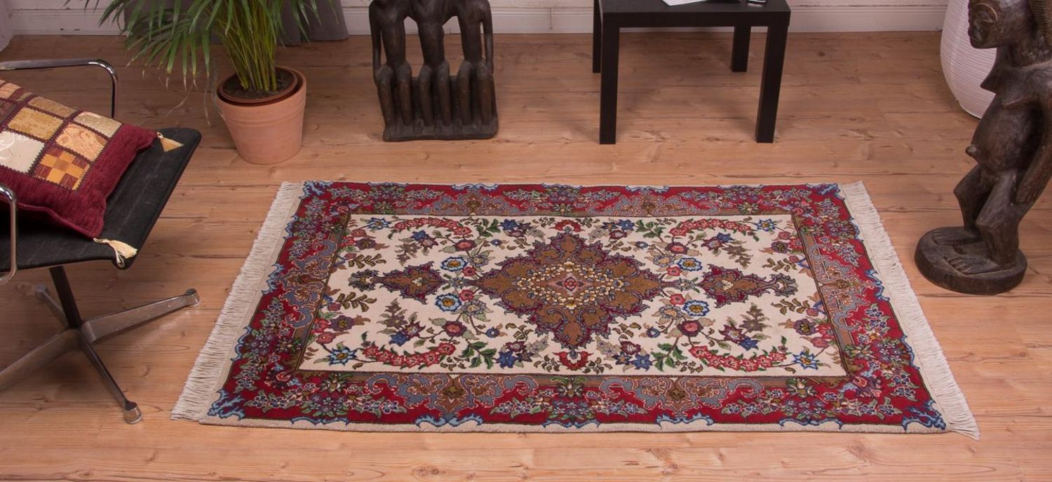 Alfombra Persa - Tabriz - Real - 160 x 97 cm - rosa