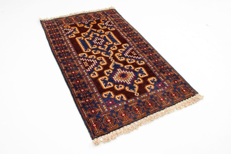 Alfombra Belutsch - 138 x 83 cm - marrón
