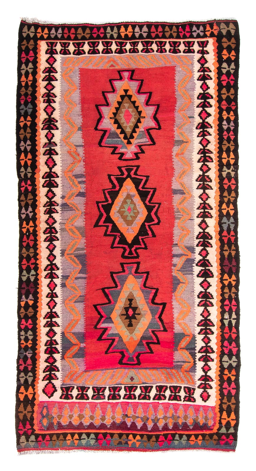 Alfombra Kelim - Antigua - 280 x 142 cm - multicolor