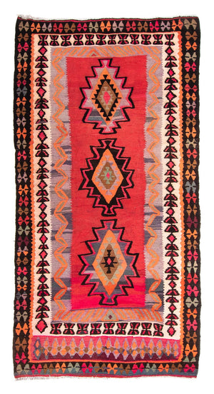 Alfombra Kelim - Antigua - 280 x 142 cm - multicolor