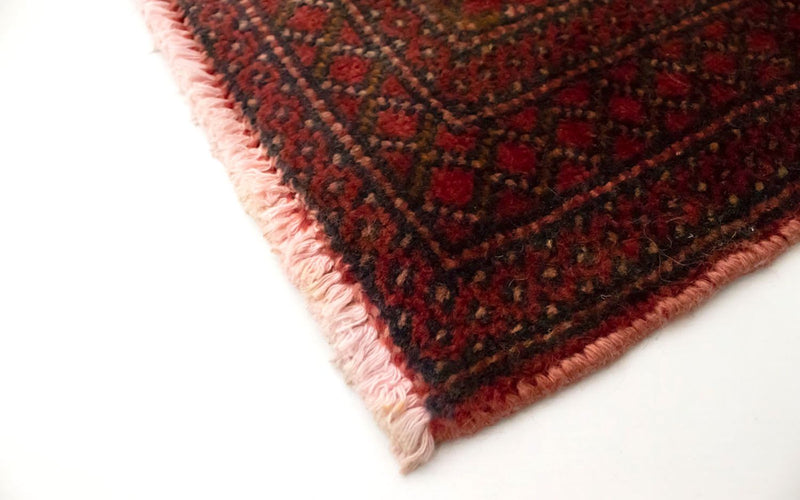 Alfombra Turkaman - 130 x 60 cm - rojo