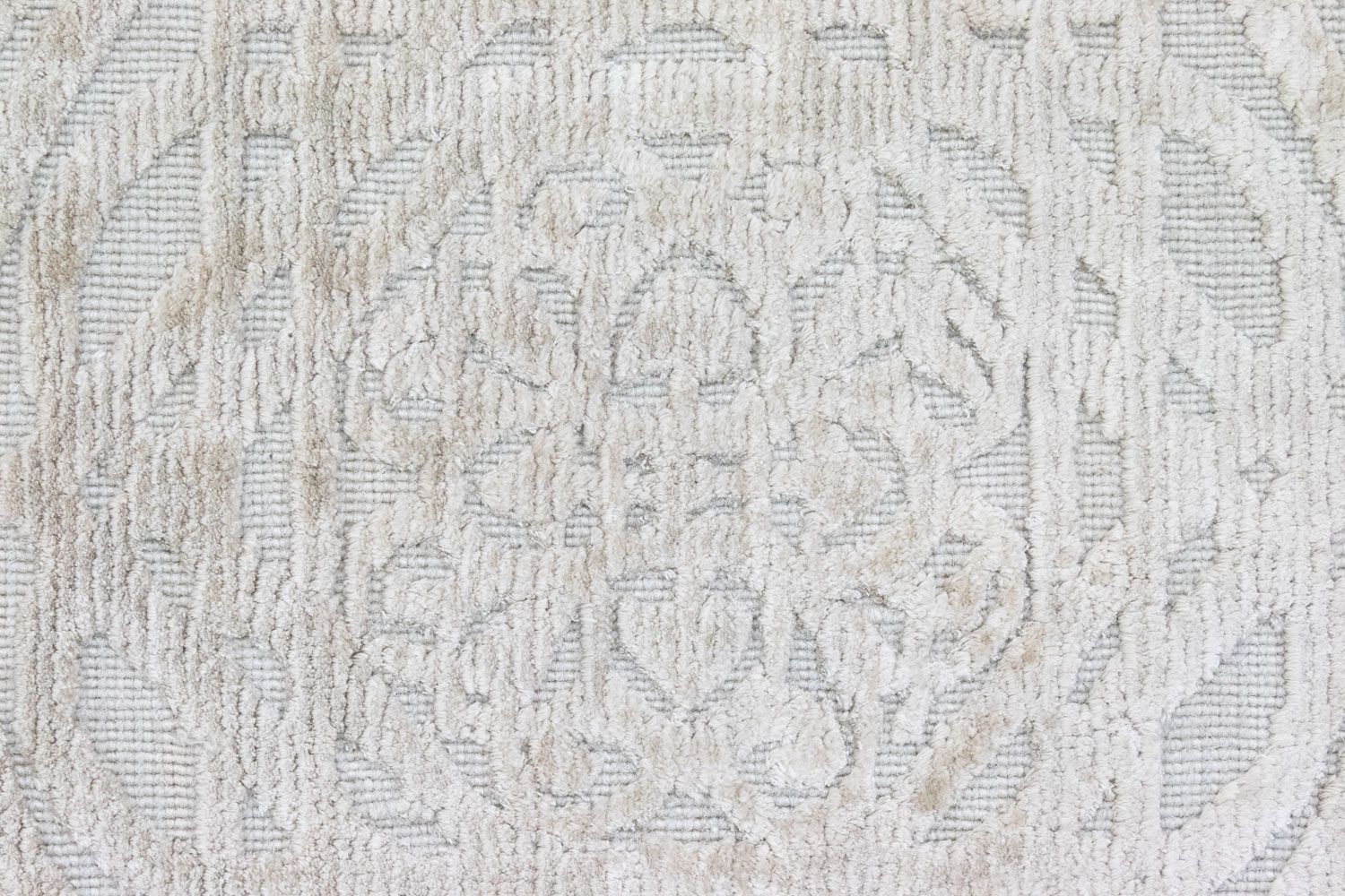 Alfombra de lana cuadrado  - 67 x 66 cm - beige