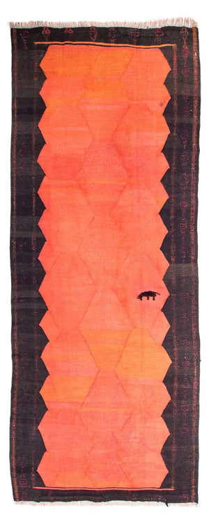 Alfombra de pasillo Alfombra Kelim - Antigua - 360 x 145 cm - multicolor