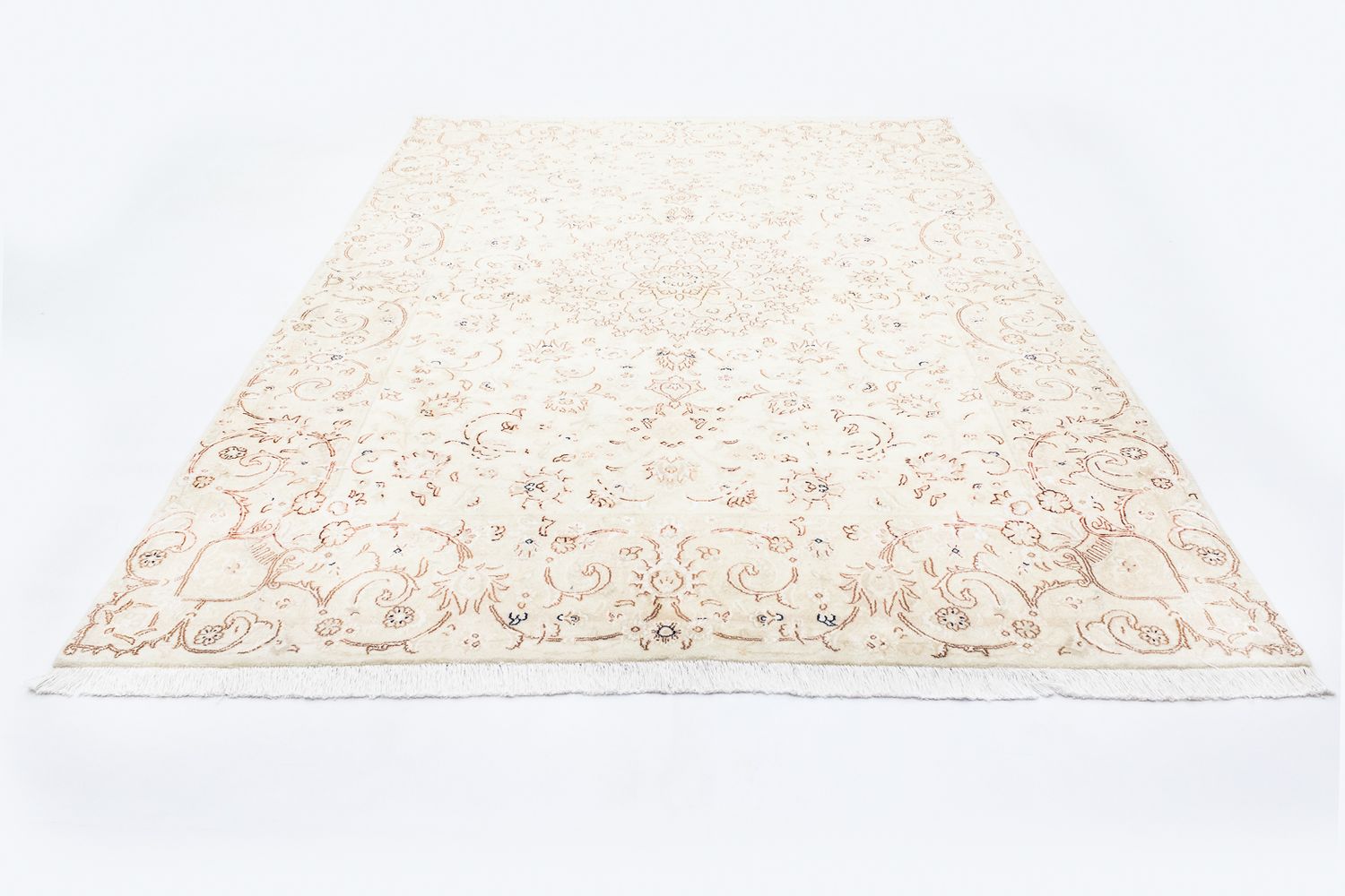 Alfombra Persa - Nain - Real - 242 x 168 cm - beige