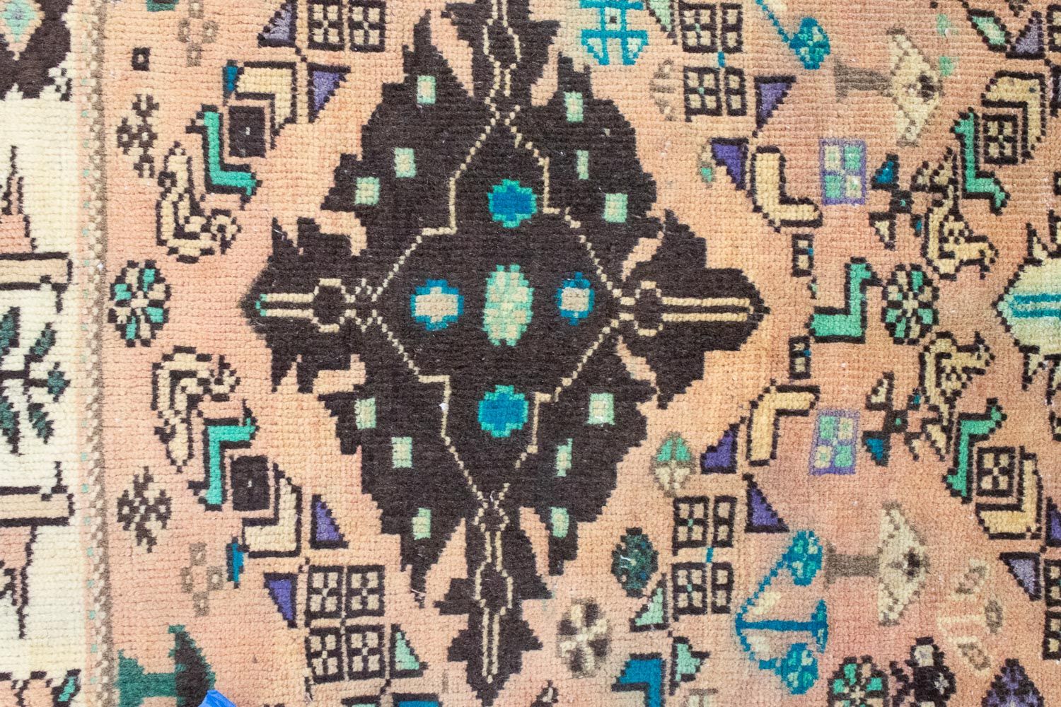 Alfombra persa - Nómada - 160 x 115 cm - marrón claro