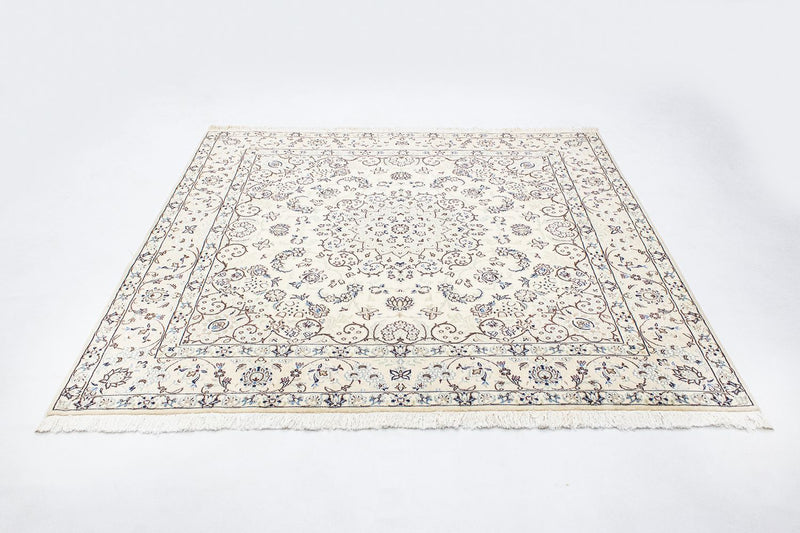 Alfombra Persa - Nain - Real cuadrado  - 200 x 193 cm - beige