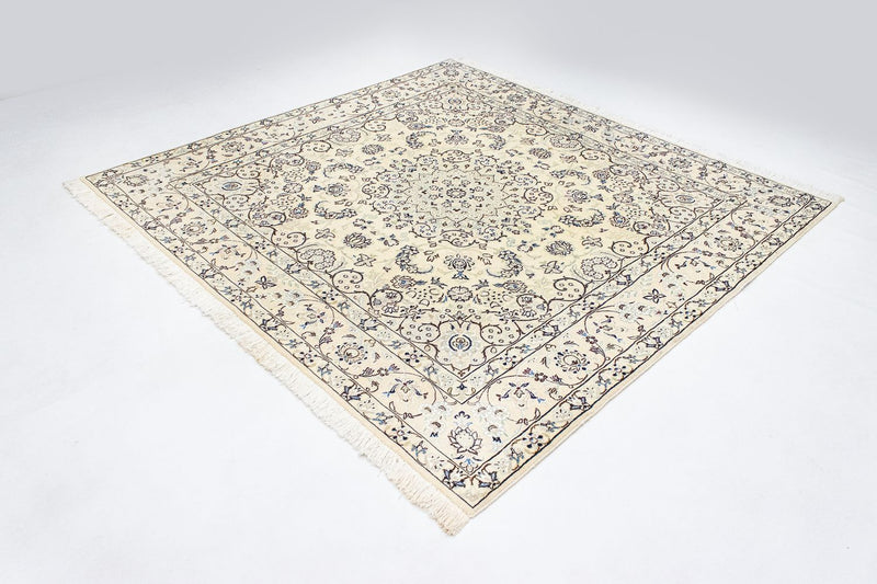 Alfombra Persa - Nain - Real cuadrado  - 200 x 193 cm - beige