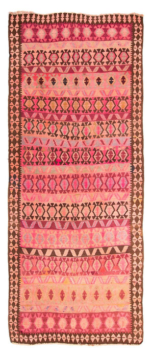 Alfombra de pasillo Alfombra Kelim - Antigua - 390 x 178 cm - multicolor