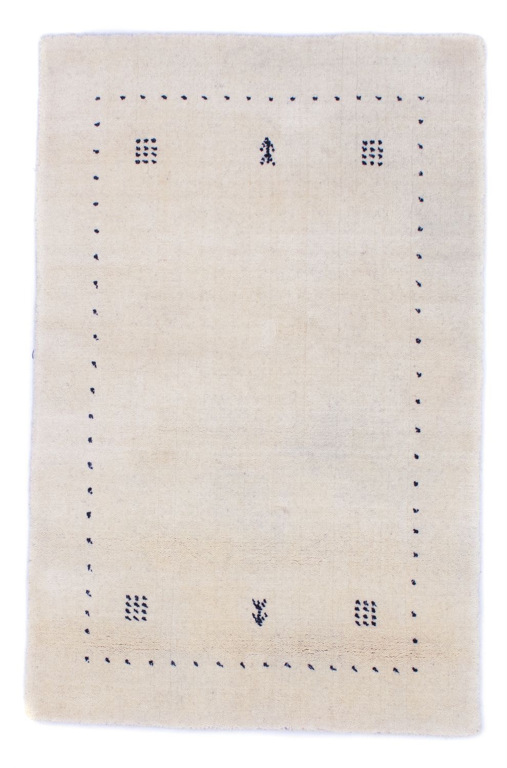 Alfombra Gabbeh - Softy - 90 x 60 cm - blanco natural