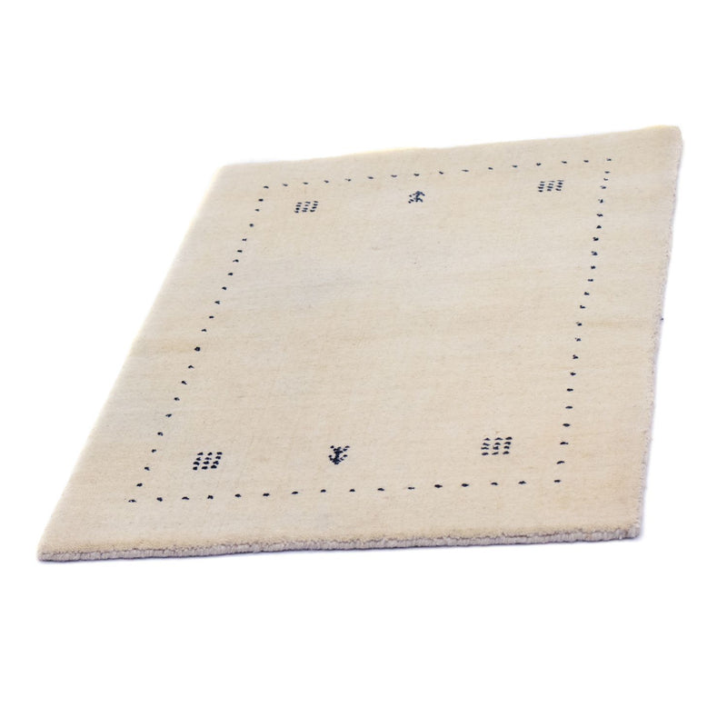 Alfombra Gabbeh - Softy - 90 x 60 cm - blanco natural