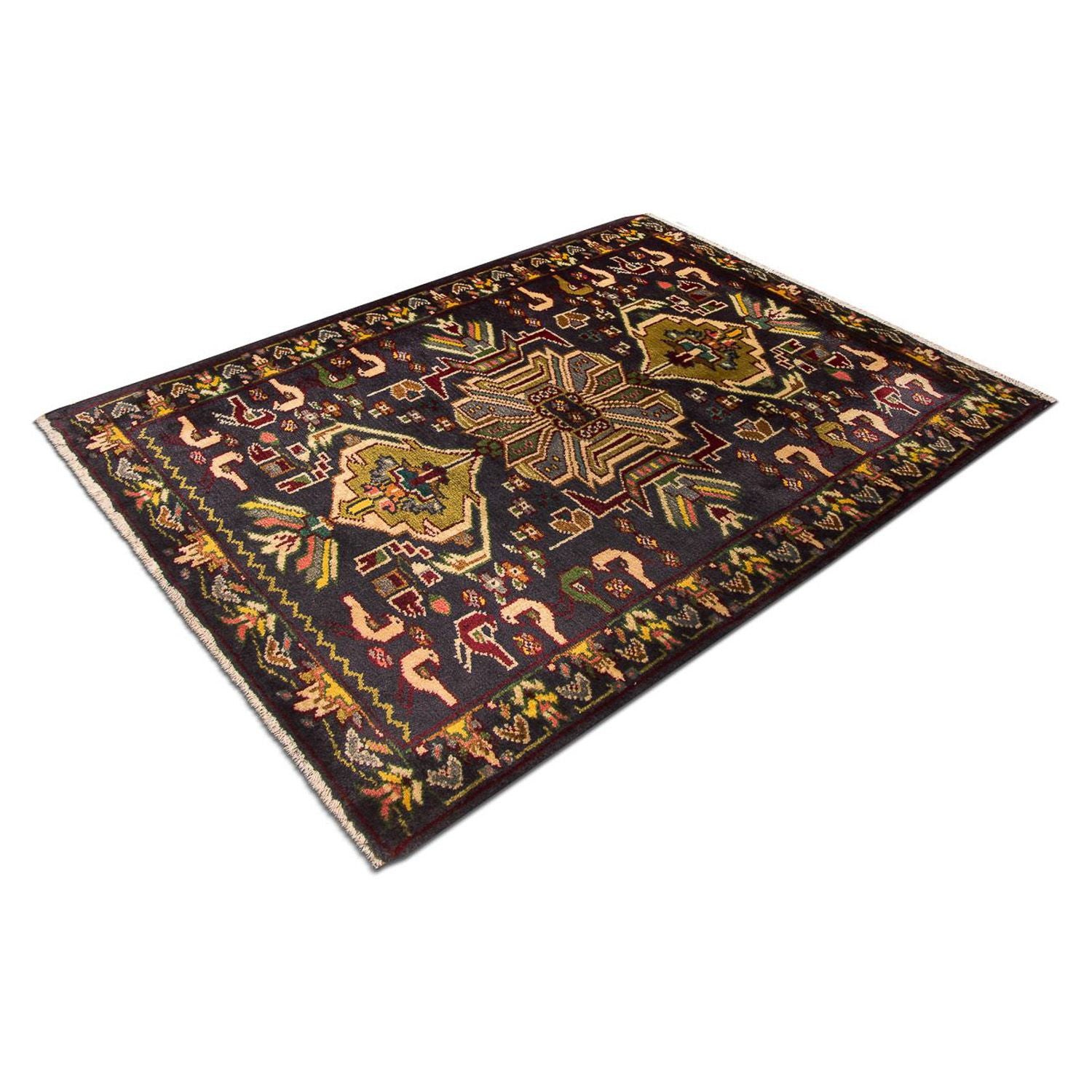 Alfombra persa - Clásica - 90 x 70 cm - azul oscuro
