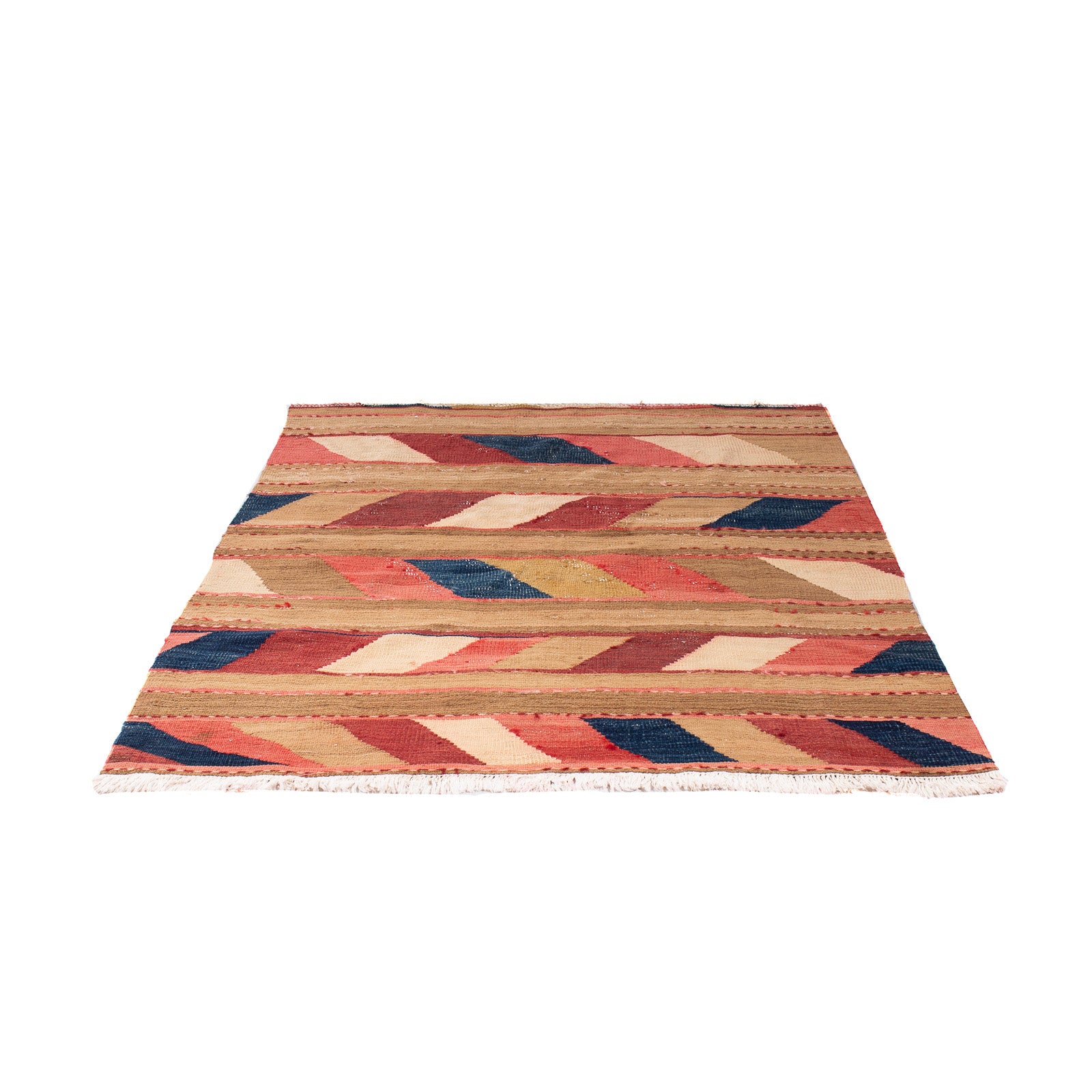 Alfombra Kelim - Antigua - 130 x 110 cm - multicolor