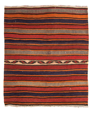 Alfombra Kelim - Antigua cuadrado  - 185 x 160 cm - multicolor