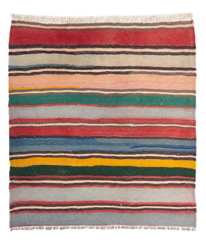 Alfombra Kelim - Antigua cuadrado  - 160 x 150 cm - multicolor