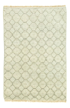 Alfombra de lana - 88 x 60 cm - beige