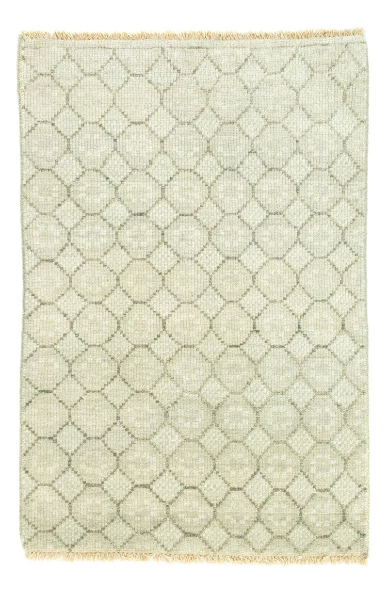 Alfombra de lana - 88 x 60 cm - beige