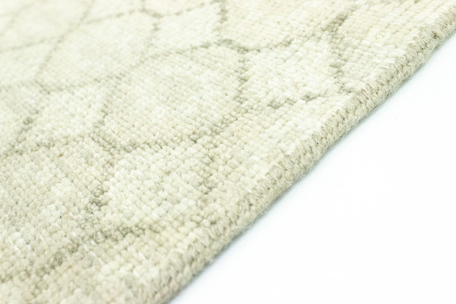 Alfombra de lana - 88 x 60 cm - beige