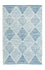 Alfombra Kelim - Tendencia - 92 x 62 cm - azul claro