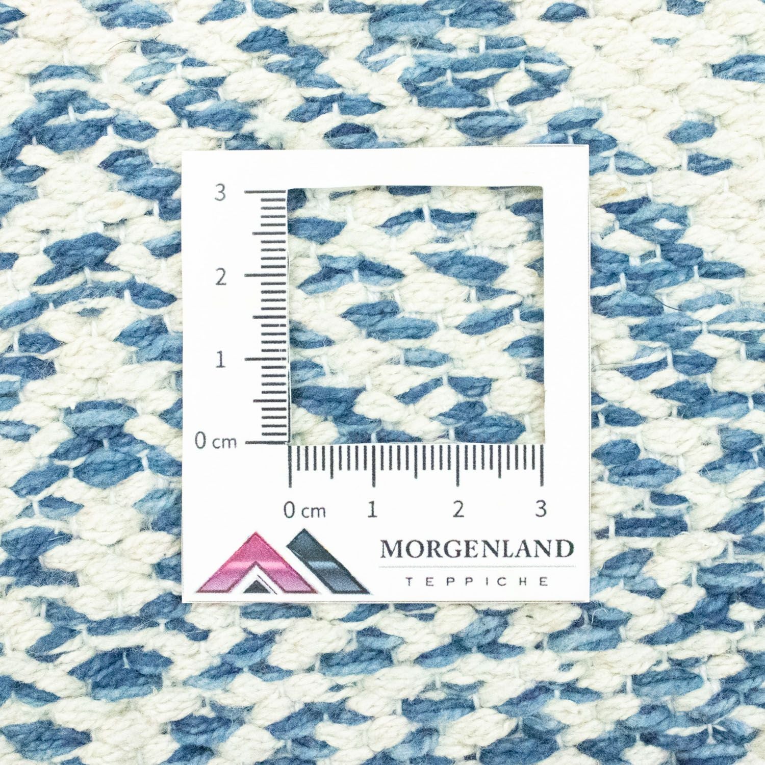 Alfombra Kelim - Tendencia - 92 x 62 cm - azul claro