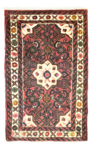 Alfombra persa - Nómada - 95 x 65 cm - rosa