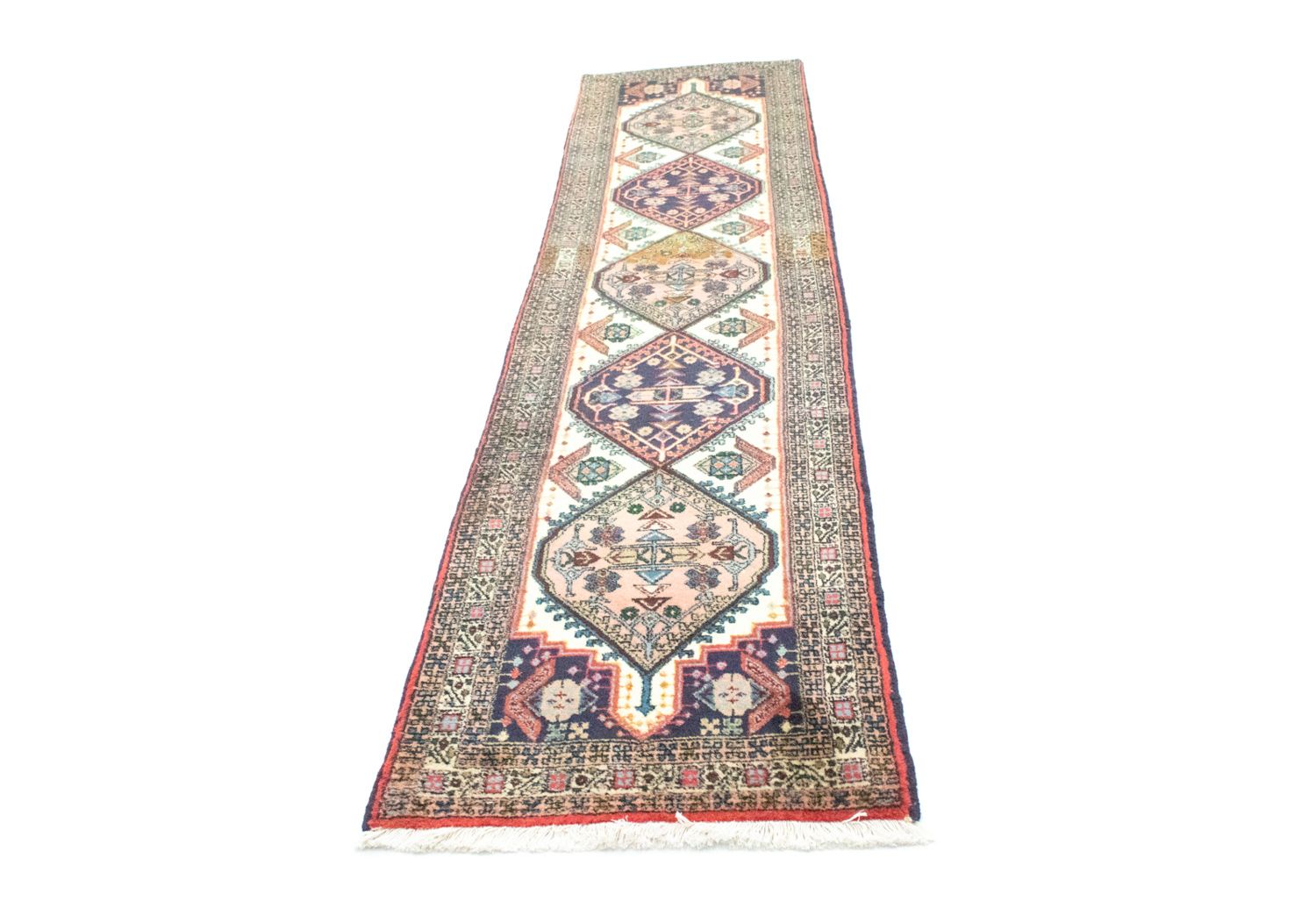 Alfombra de pasillo Alfombra persa - Nómada - 288 x 72 cm - beige