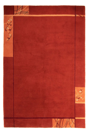 Alfombra de Nepal - 293 x 205 cm - rojo oscuro