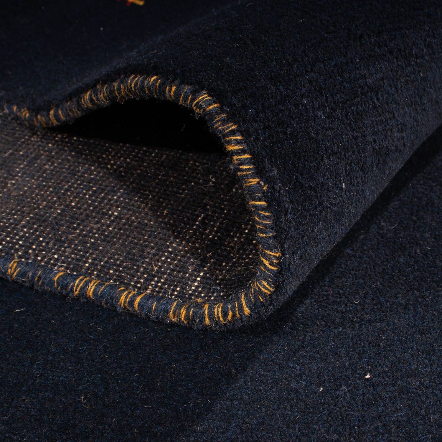 Alfombra Gabbeh - Indus - 300 x 200 cm - azul oscuro