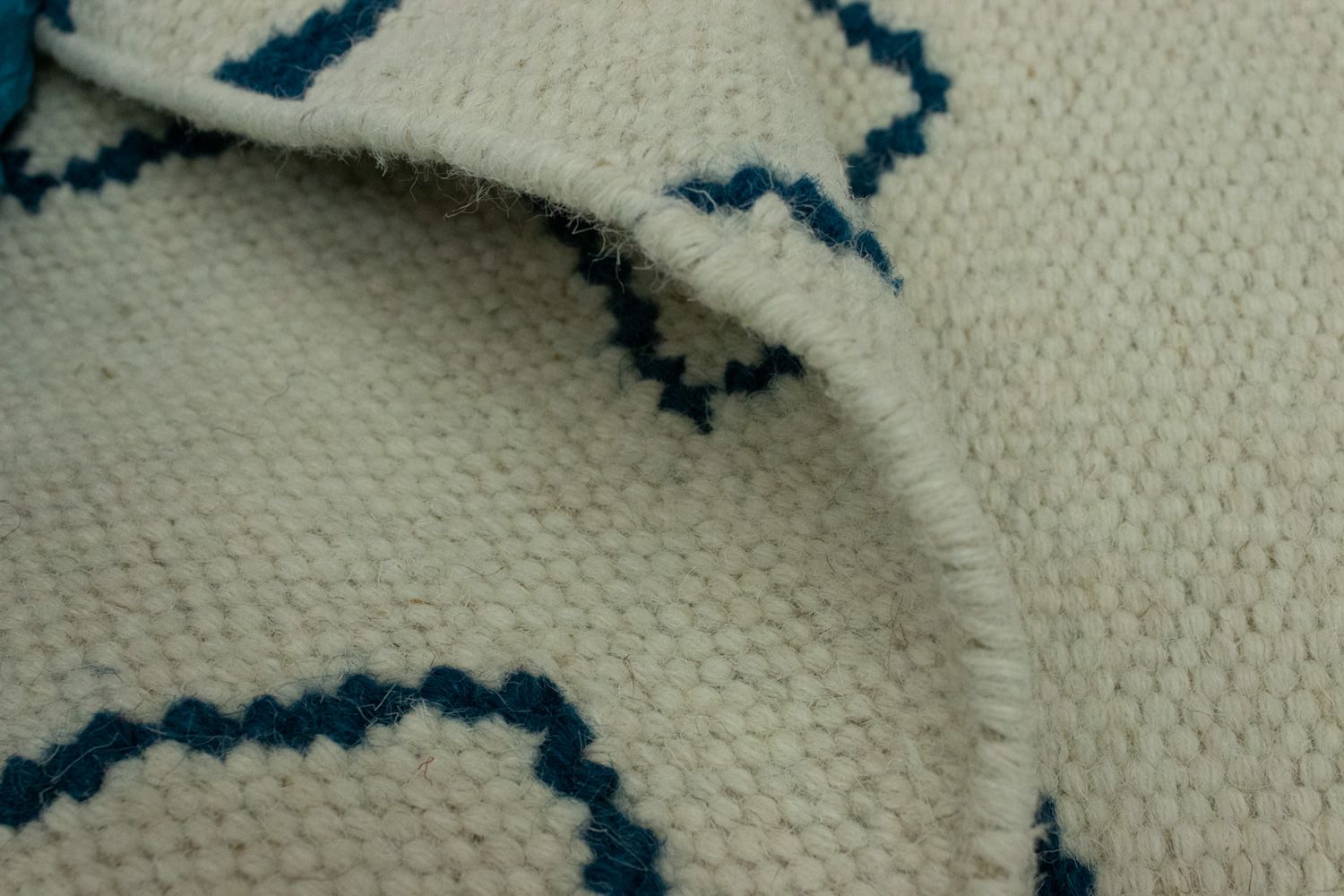 Alfombra Kelim - Tendencia - 95 x 62 cm - azul