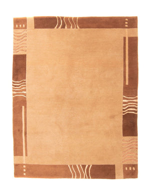 Alfombra de Nepal - 196 x 147 cm - marrón claro