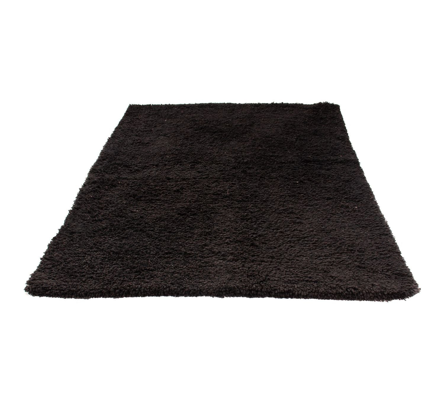 Alfombra de pelo largo - 216 x 150 cm - negro