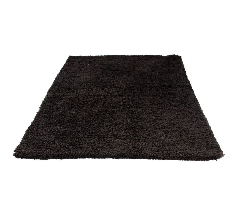 Alfombra de pelo largo - 216 x 150 cm - negro