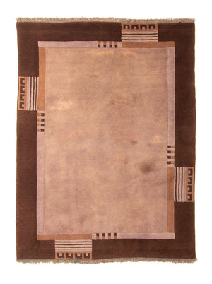 Alfombra de Nepal - 193 x 142 cm - marrón claro