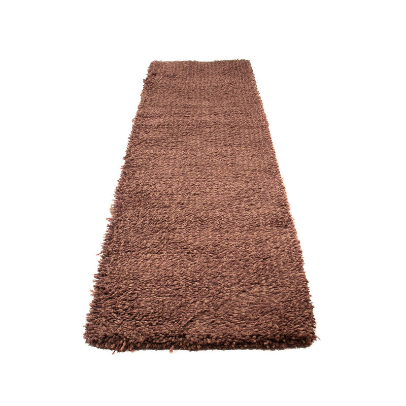 Alfombra de pasillo Alfombra de pelo largo - 295 x 66 cm - marrón