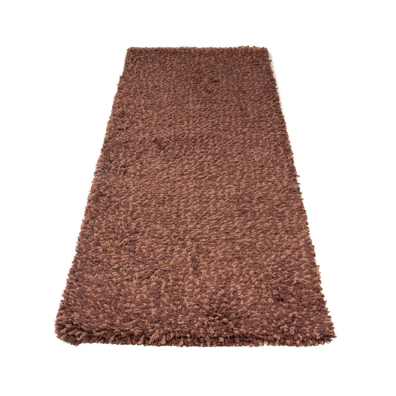 Alfombra de pasillo Alfombra de pelo largo - 204 x 70 cm - marrón