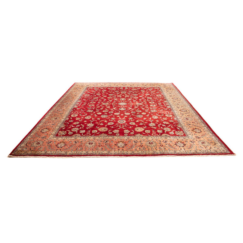 Alfombra oriental - Tabriz - 363 x 280 cm - rojo oscuro