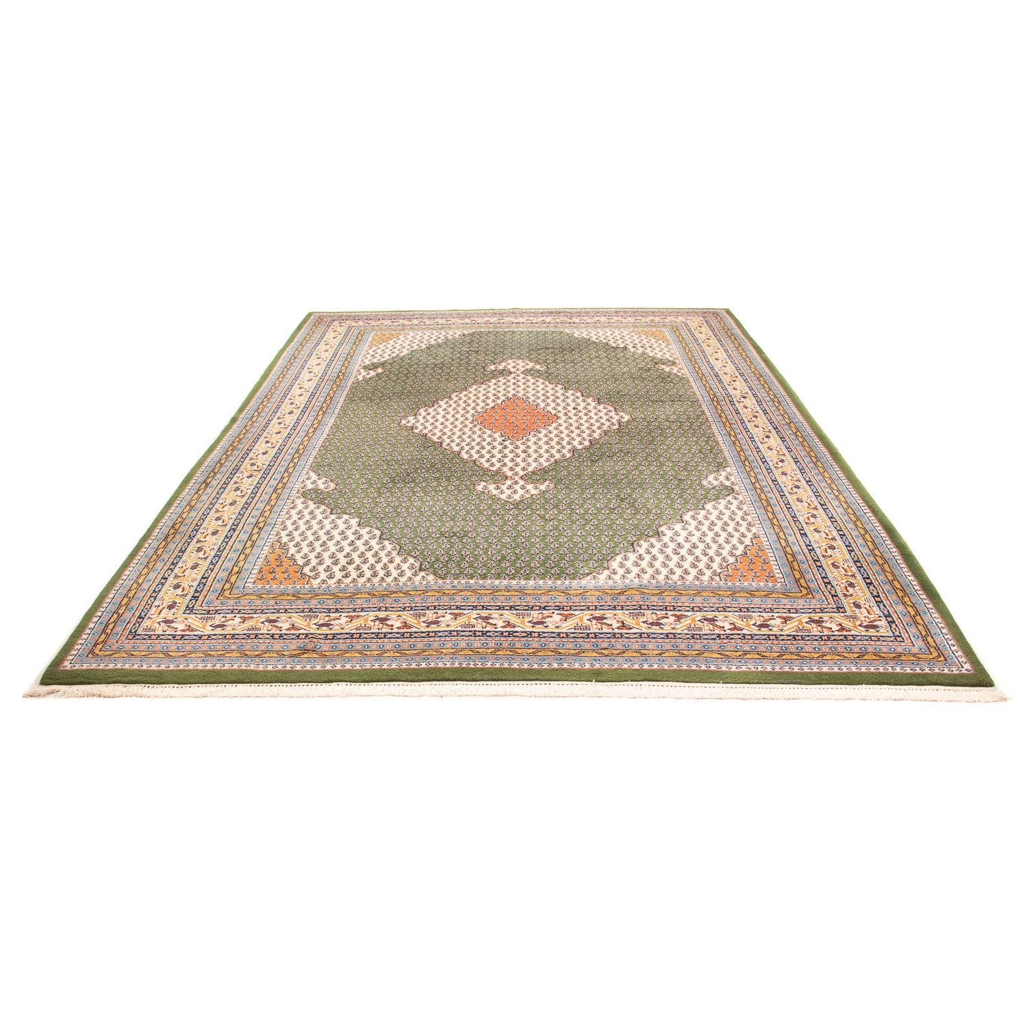 Alfombra oriental - Mir - Indus - 348 x 240 cm - verde