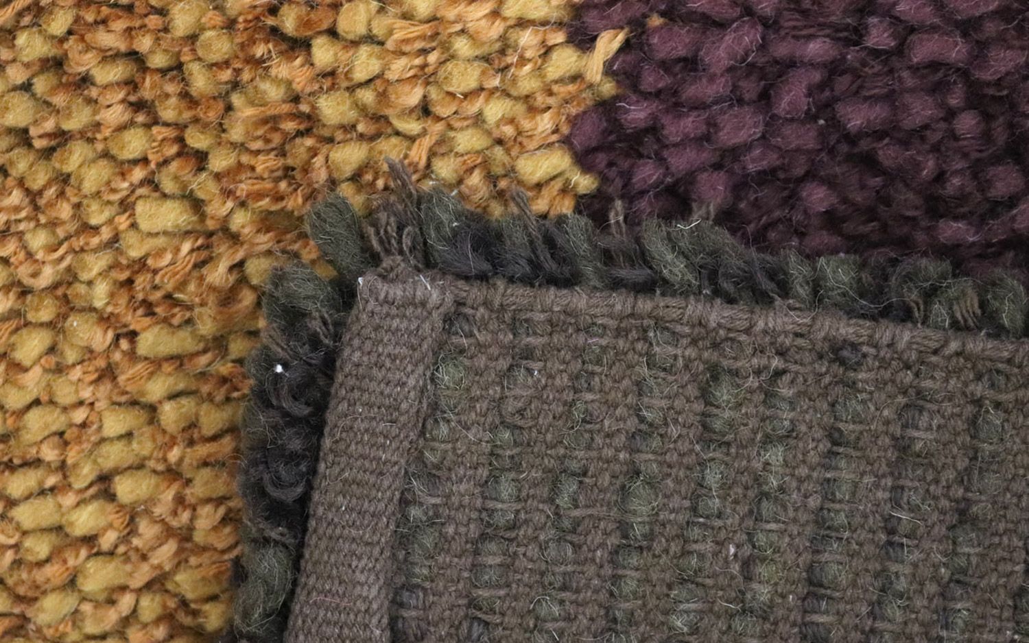 Alfombra de pelo largo - 153 x 96 cm - multicolor