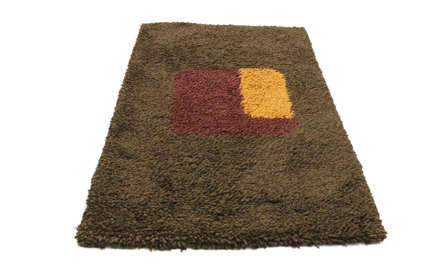 Alfombra de pelo largo - 153 x 96 cm - multicolor
