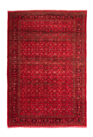 Alfombra persa - Nómada - 342 x 212 cm - rojo oscuro