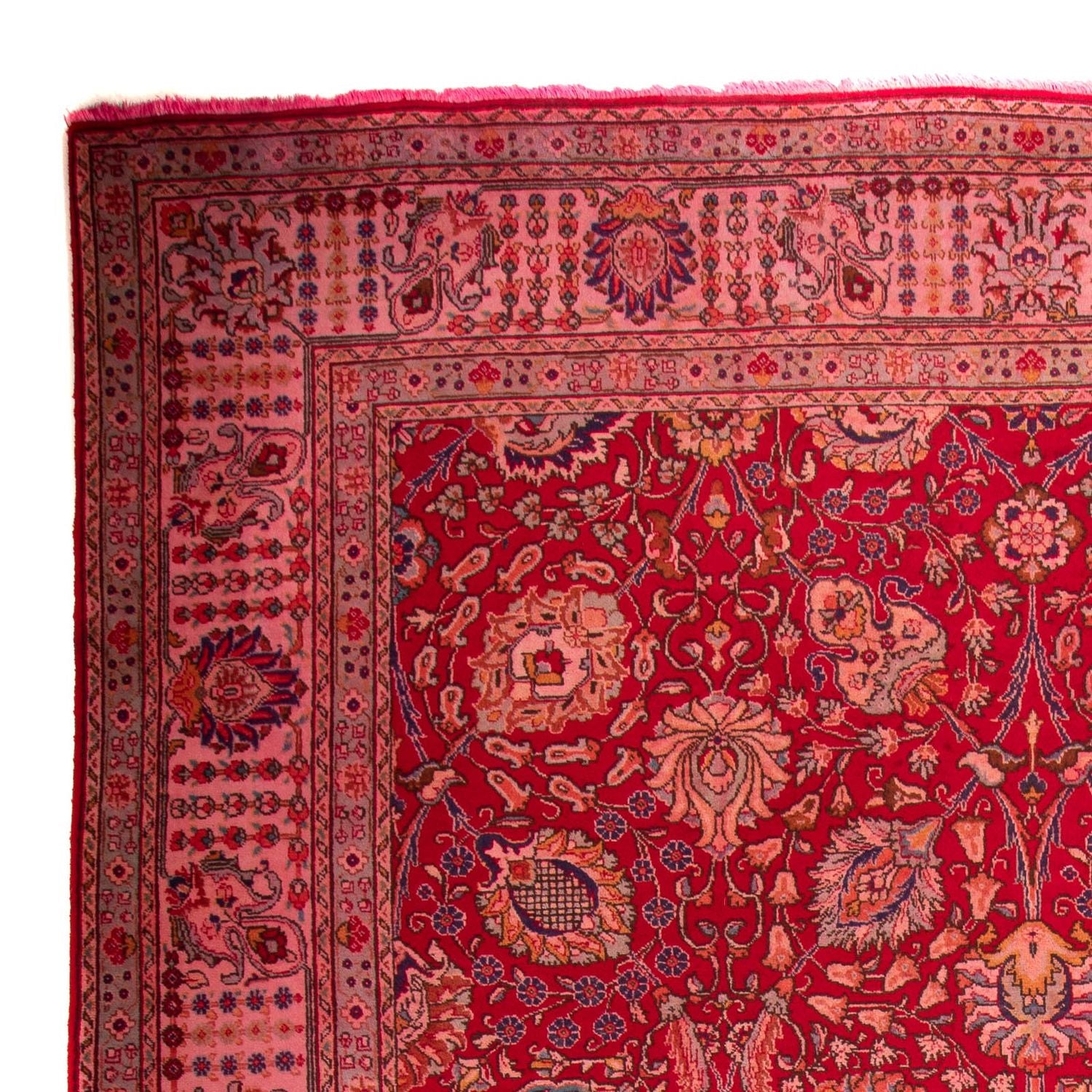 Alfombra persa - Tabriz - 380 x 300 cm - rojo oscuro