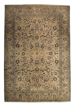 Alfombra persa - Keshan - 330 x 240 cm - marrón claro