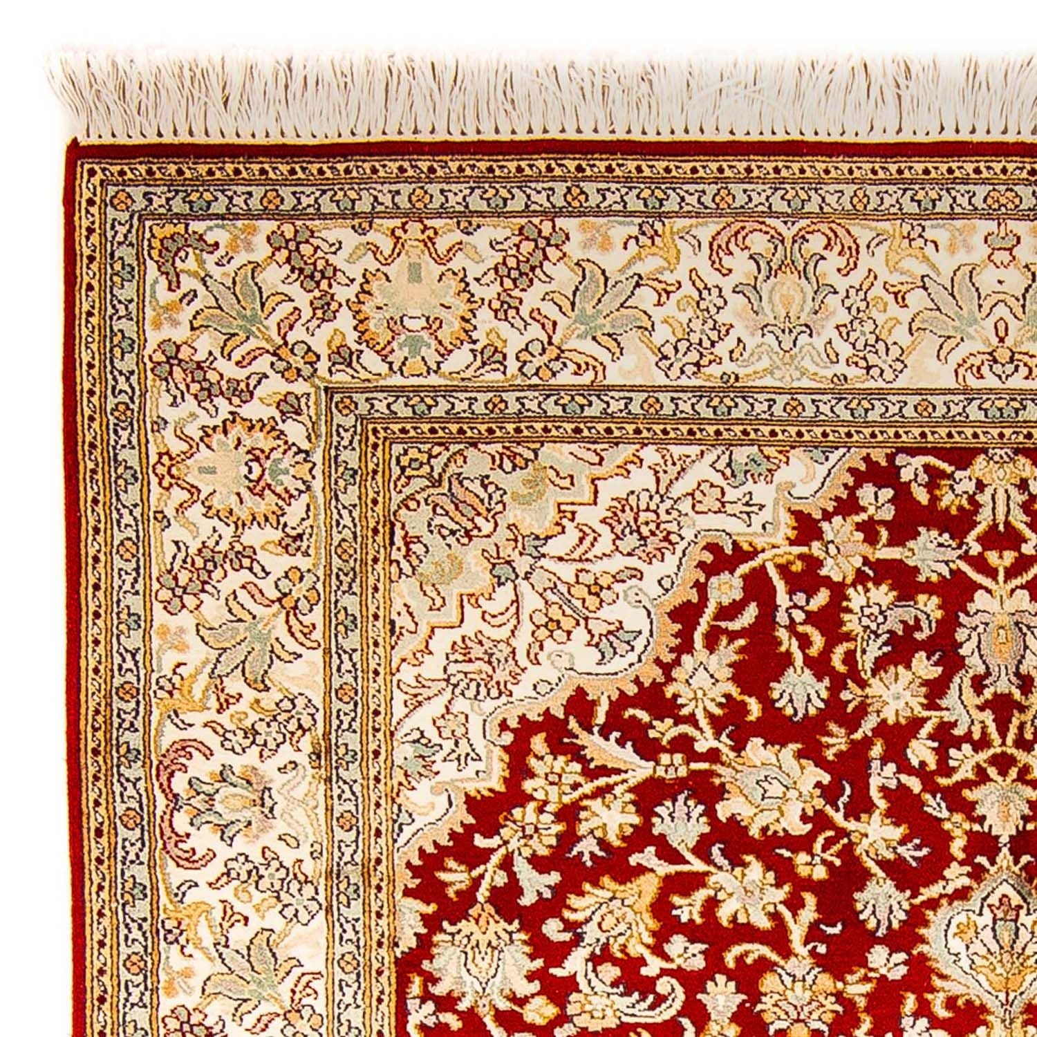 Alfombra de seda - Seda de Cachemira - 186 x 129 cm - rojo