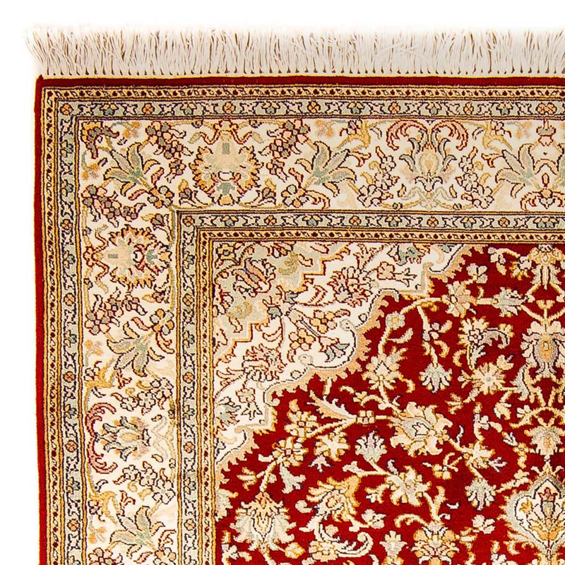 Alfombra de seda - Seda de Cachemira - 186 x 129 cm - rojo