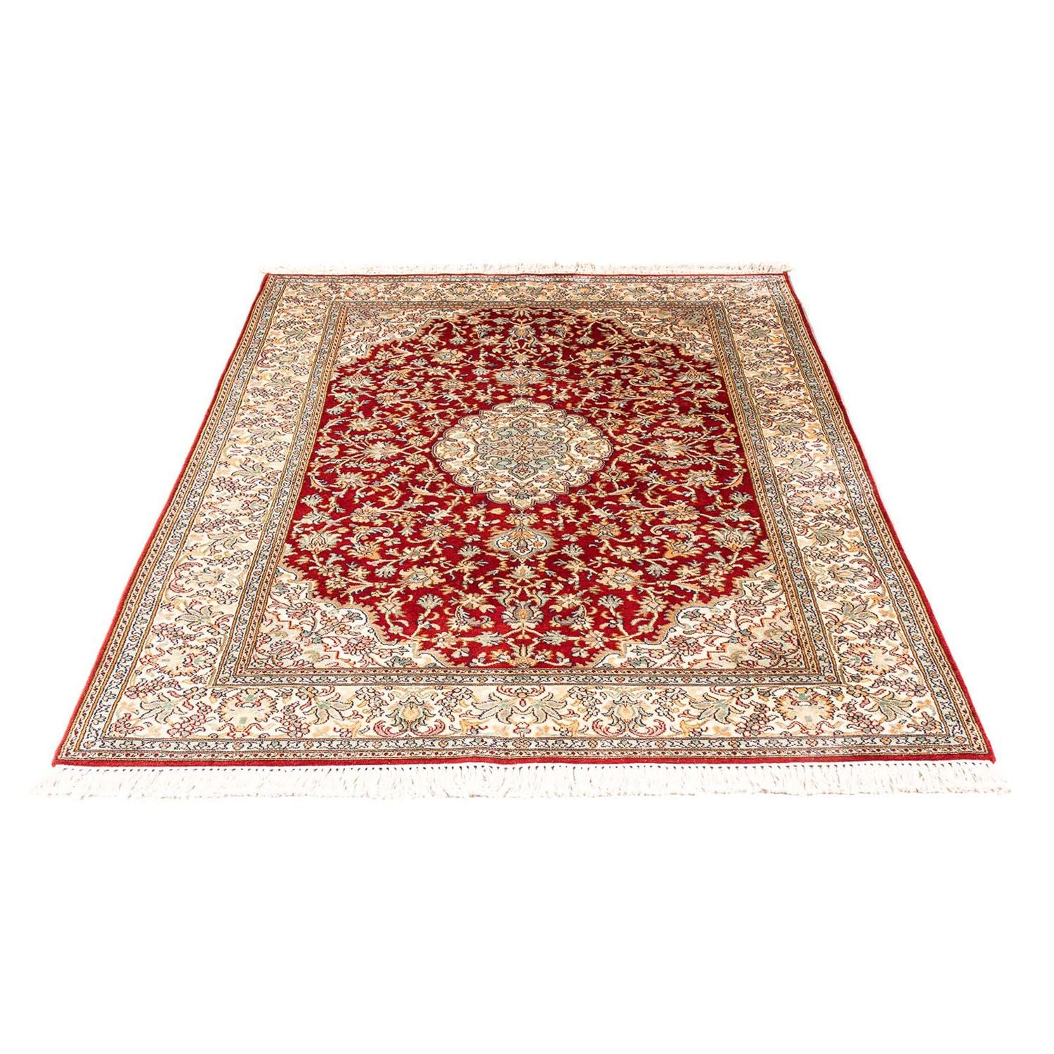 Alfombra de seda - Seda de Cachemira - 186 x 129 cm - rojo