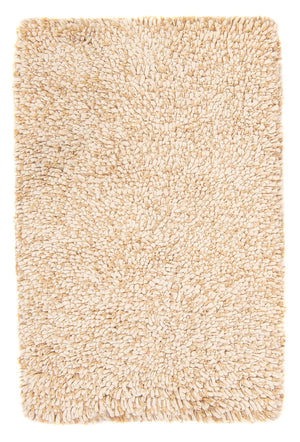 Alfombra de pelo largo - 90 x 60 cm - beige