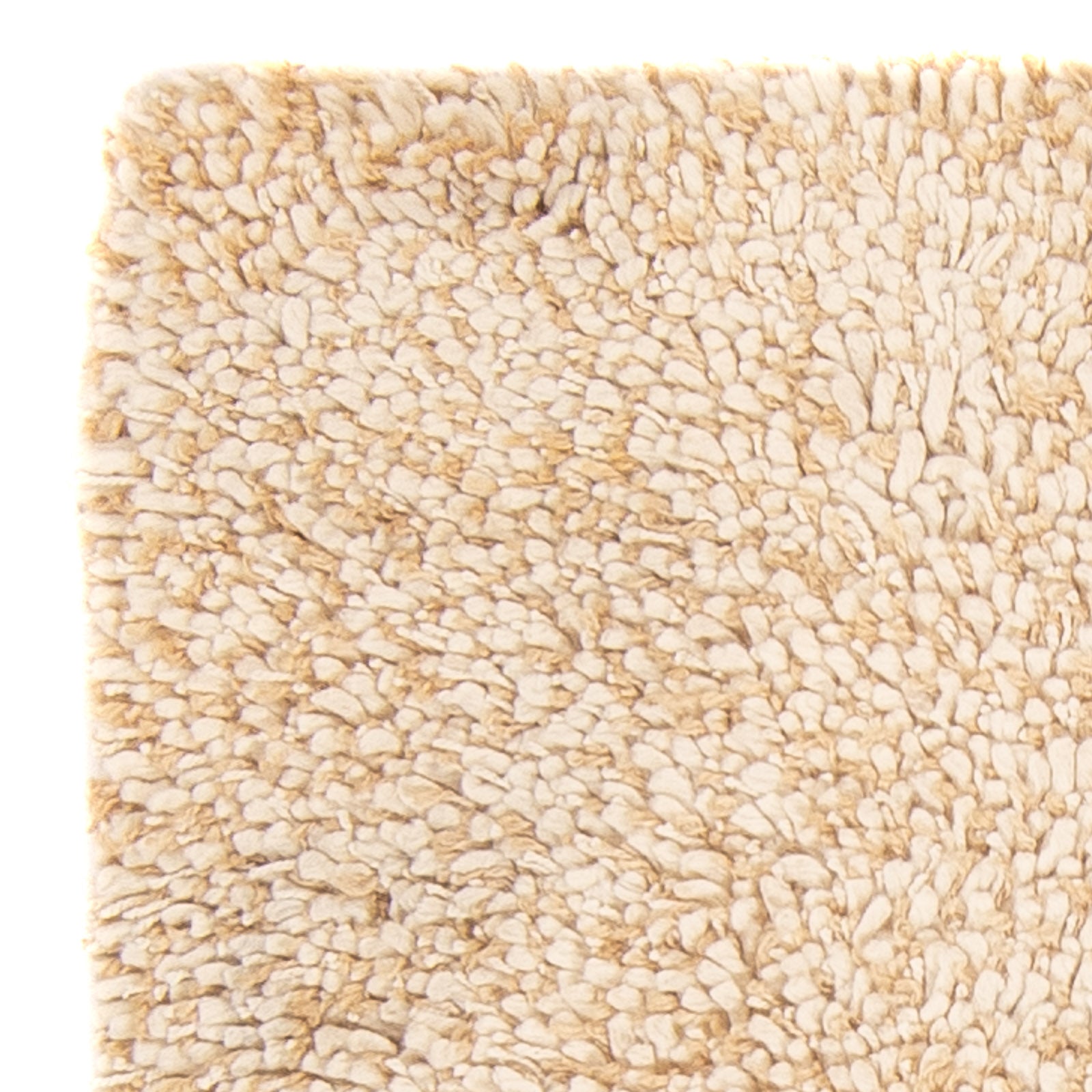 Alfombra de pelo largo - 90 x 60 cm - beige