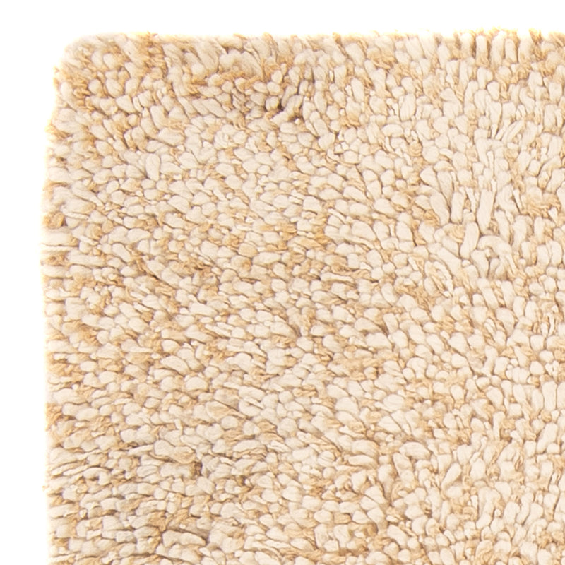 Alfombra de pelo largo - 90 x 60 cm - beige